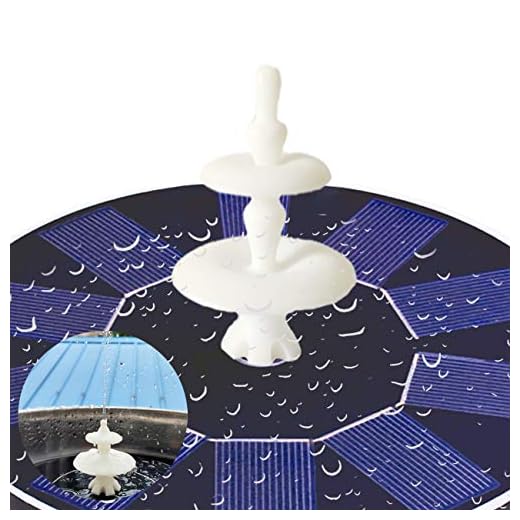 Byhoo Universal Solar Fountain Pump Nozzle for Bird Bath, Solar Powered Water Pump Accessories Panel Connector for Pond, Patio, Fish Tank, Garden Decoration Fit All Floating Solar Powered Pumps