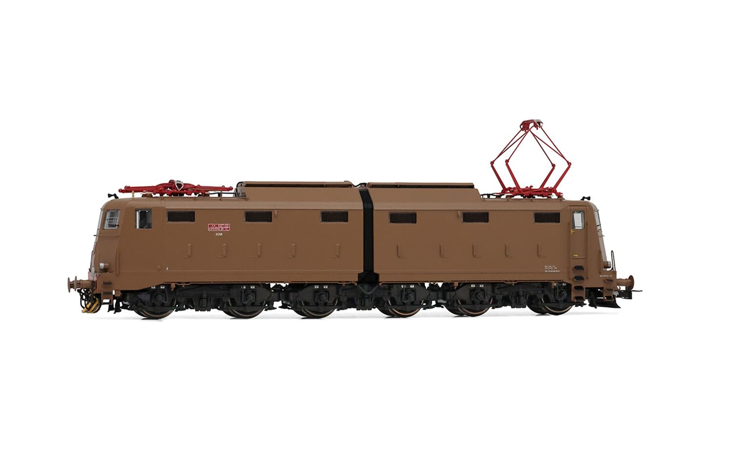 Rivarossi HR2935S FS, 6-axle electric locomotive E.645 1st series, isabella livery, simplified FS logo red, pantographs 52, ep. V, with DCC sound decoder Loco - Electric