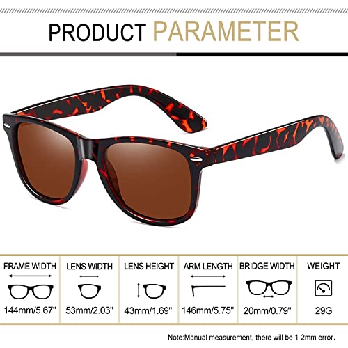 Image of Joopin Square Sunglasses Polarized UV400 Designer Sun Glasses Men Women