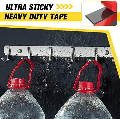 Emitever Double Sided Tape Heavy Duty, Double Sided Sticky Tape Mounting Tape, 33 Ft x 0.4 Inch Waterproof Foam Tape, Super Adhesive Tape for LED Strip Lights, Car Decor