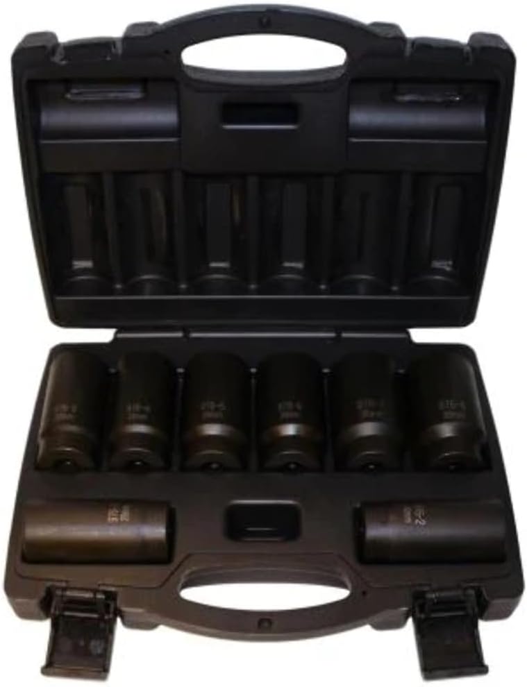 Cal-Van Tools 976 8 Piece 12 Point Axle Nut Socket Set, 1 Pack, Multi, One Size