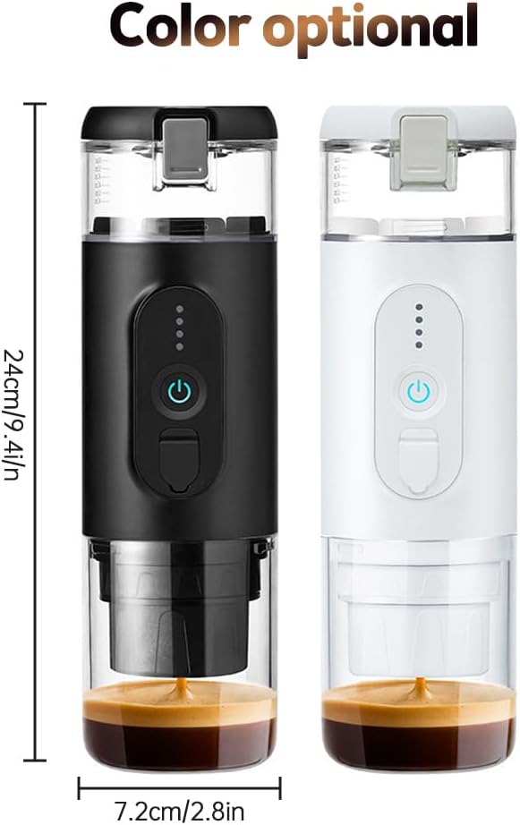 Cafetera Portátil de Espresso con Batería Recargable y 2 en 1 para Café Molido y Cápsulas miniatura 2