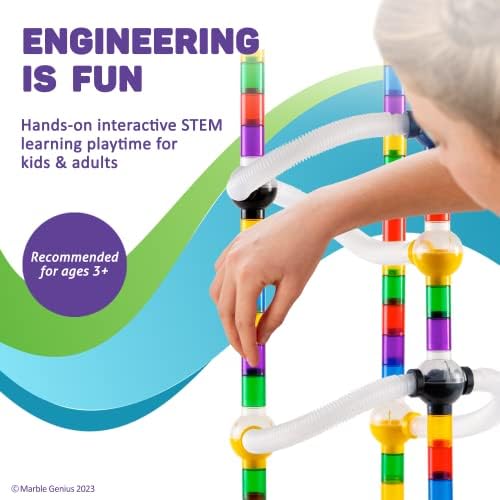 Marble Genius Marble Run Pipes & Spheres Accessory Set