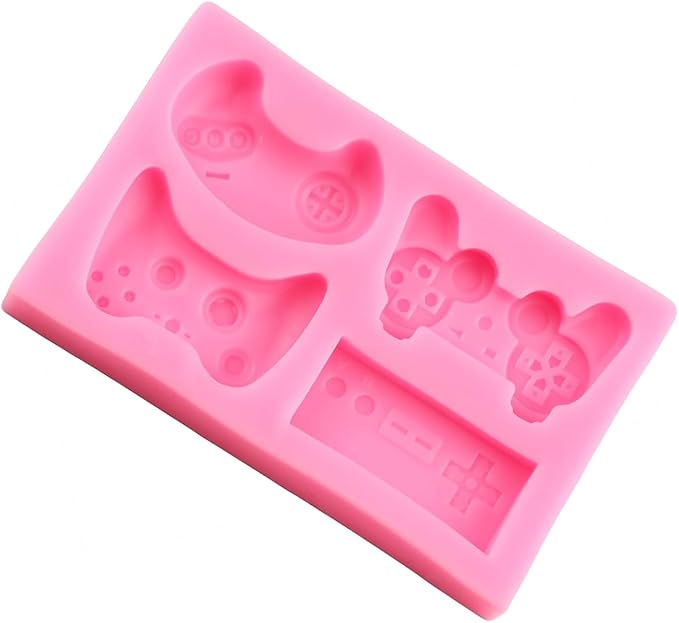 Molde de silicón para pastel con forma de control de videojuegos miniatura 6