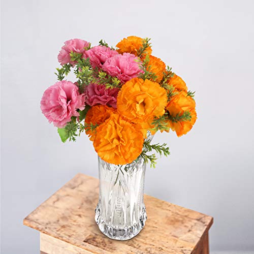 Kurtzy Helder Kristallen Glazen Vazen (2 Pak) – 24,5cm – Modern Decoratieve Melodia Cylinder Glazen Bloemen Vaas Set voor Huis Kopstuk en Kantoor Decor - Afbeelding 7