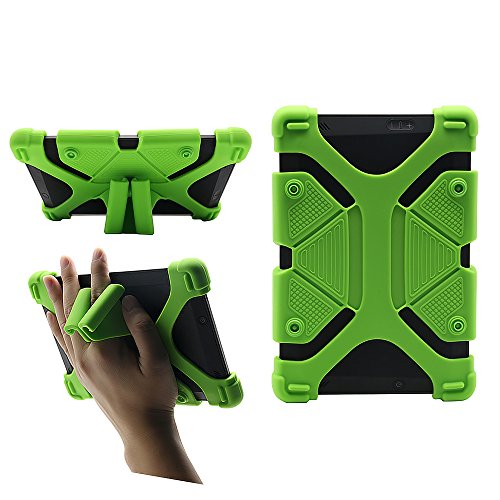 CHINFAI Universal 8 inch Tablet Case, Silicone Protective Cover 7.9'-9' for Galaxy Tab 4/A/S2/E 8.0, F i r e HD 8/HDX, iPad mini 1/2/3/4/5, AT&T/Verizon/Alcatel 8' Tablet, Green