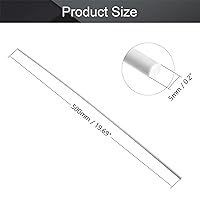 Vista 2 de Othmro 5 barras redondas de plástico ABS de 0.197 in de diámetro exterior de 1.6 ft de longitud, varillas de plástico redondo de plástico