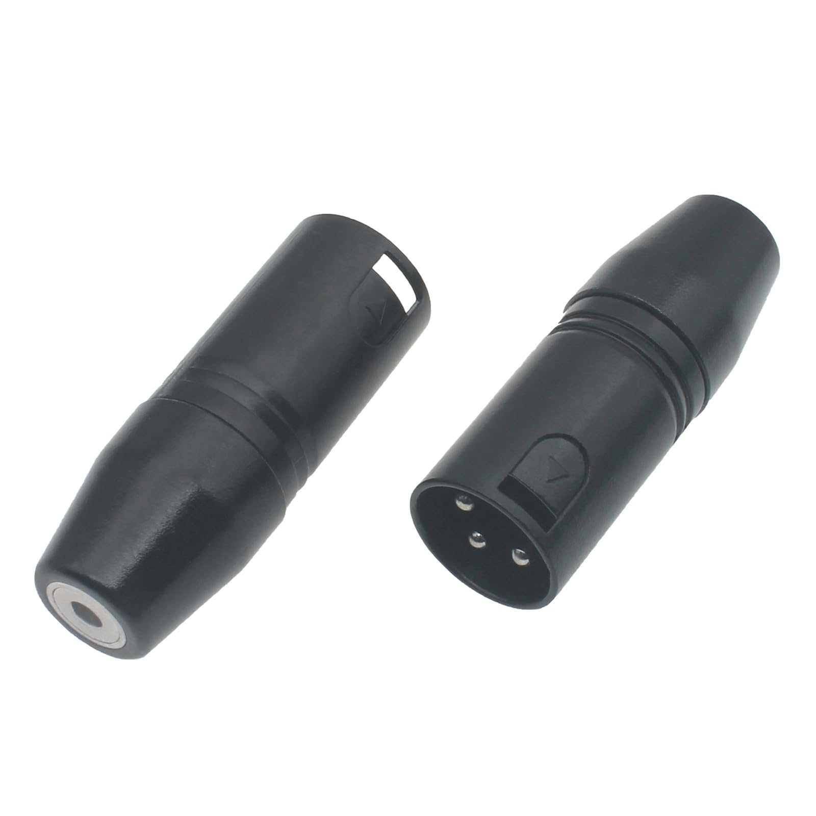 2 Pcs XLR to 3.5 mm Connector TRS Stereo Microphone Adapter TRS Mini-Jack Female to 3-Pin XLR Male Audio Converter for Camcorders Recorders Mixers-image-35