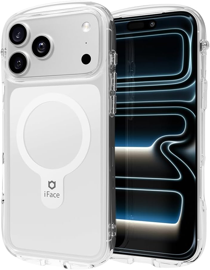 iFace Compatible with iPhone 17 Pro Max Case [Look in Clear MagSynq] Hybrid Crystal Clean Shockproof Protective Slim Grip Drop Tested Transparent Cell Phone Cover (Compatible with MagSafe) - Clear