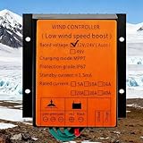 ✔ Controllore della Turbina Eolica: Quando la batteria è completamente carica, i freni si attivano automaticamente tramite un circuito interno. Quando la tensione della batteria scende al livello di tensione di recupero, la turbina eolica può riprendere automaticamente a caricare la batteria.