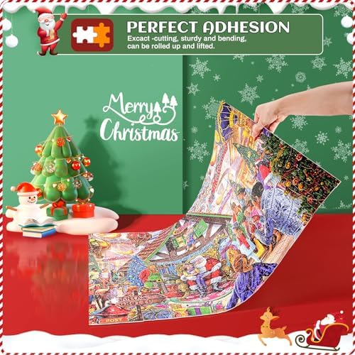 2023 Christmas Jigsaw Puzzle Advent Calendar, 24 Boxs 1008 Pieces Santa's Grotto Puzzle, Holiday 24 Days Countdown Advent Calendars to Christmas, Christmas Decoration & Puzzle Toy Gift for Adults Kids 4 51++ij9v6VL. AC