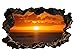 Produktbild 3D Wandtattoo Sonnenuntergang Wasser See Meer Sonne Wandbild Wandsticker selbstklebend Wohnzimmer Wand Aufkleber 11E522, Wandbild Größe E:ca. 168cmx98cm