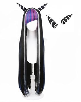 Long Black Cosplay Wig for Cosplay Events