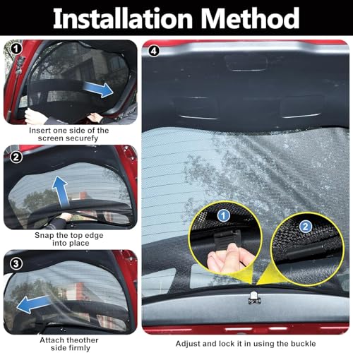 Parasol de coche VW T6 ventanas traseras protección solar infantil 5