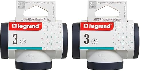 Legrand 694520 Adaptadores 2P+T 3 Tomas