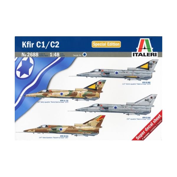 Italeri 510002688 - 1:48 Kfir C1/C2