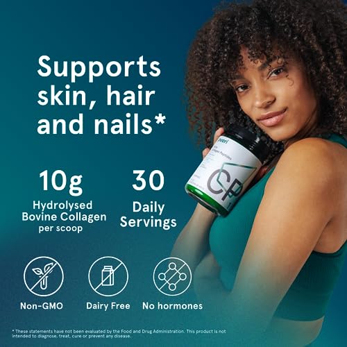 Puori Pure Collagen Peptides Powder, Unflavored - 10g of Grass-Fed Hydrolyzed Bovine Collagen Supports Skin Health, Hair & Nail Strength, Joint Pain & Mobility Support - 30 Servings