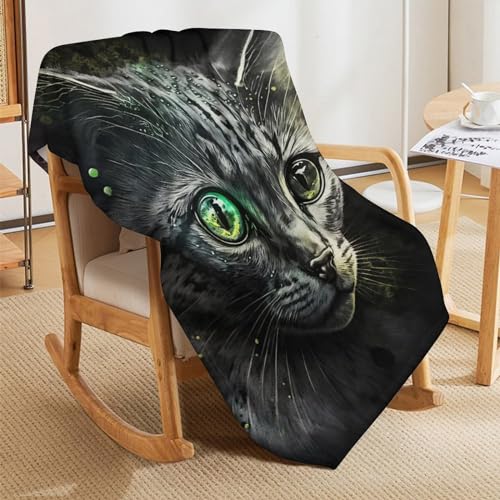 Couverture chat chaude et lavable en machine pour lit et canapé