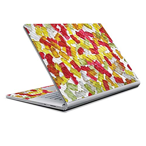 Image of MightySkins Carbon Fiber Skin for Microsoft Surface Book 2 13 inch (2017) - Gummy Bears,Protective, Durable Textured Carbon Fiber Finish,Easy to Apply, Remove, and Change Styles,