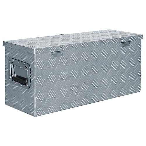 vidaXL Aluminiumkiste 76,5x26,5x33cm Alu Box Koffer Werkzeugbox Transportkiste
