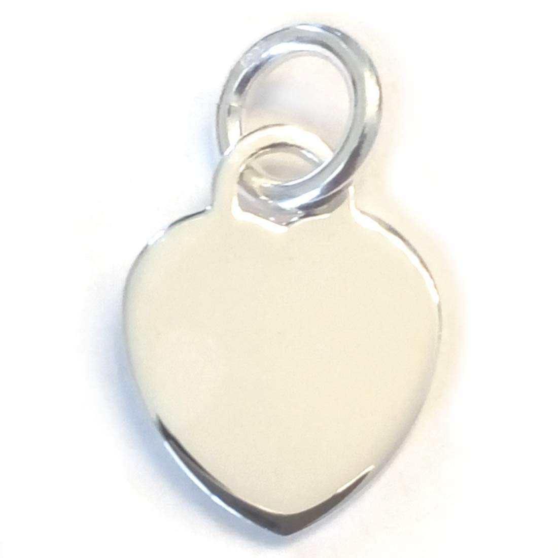 JensFindingsSterling Silver Heart Charm, Engravable Blank (20x16mm) by JensFindings