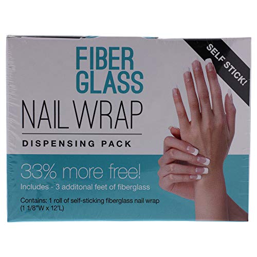 Cuccio Pro Fiberglass Nail Wrap Dispensing Pack - Use To Repair Natural Nails - Great For Strengthening Weak, Thin Nails - Natural Looking Overlay - Perfect For Broken Nails - 1 1/8 X 12 In #TOP21