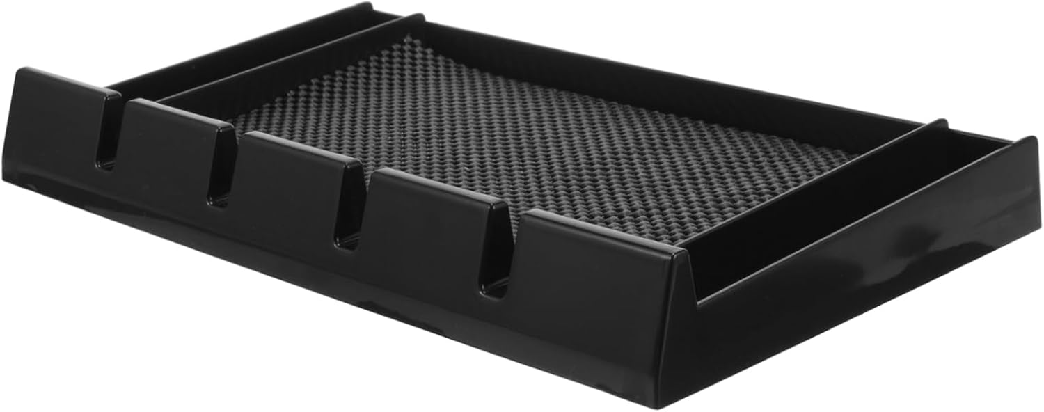 Barber Clipper Tray Organizer for Clippers Combs and Scissors Durable Non-slip Storage for Hair Trimming and Grooming Tools Workbench Countertop