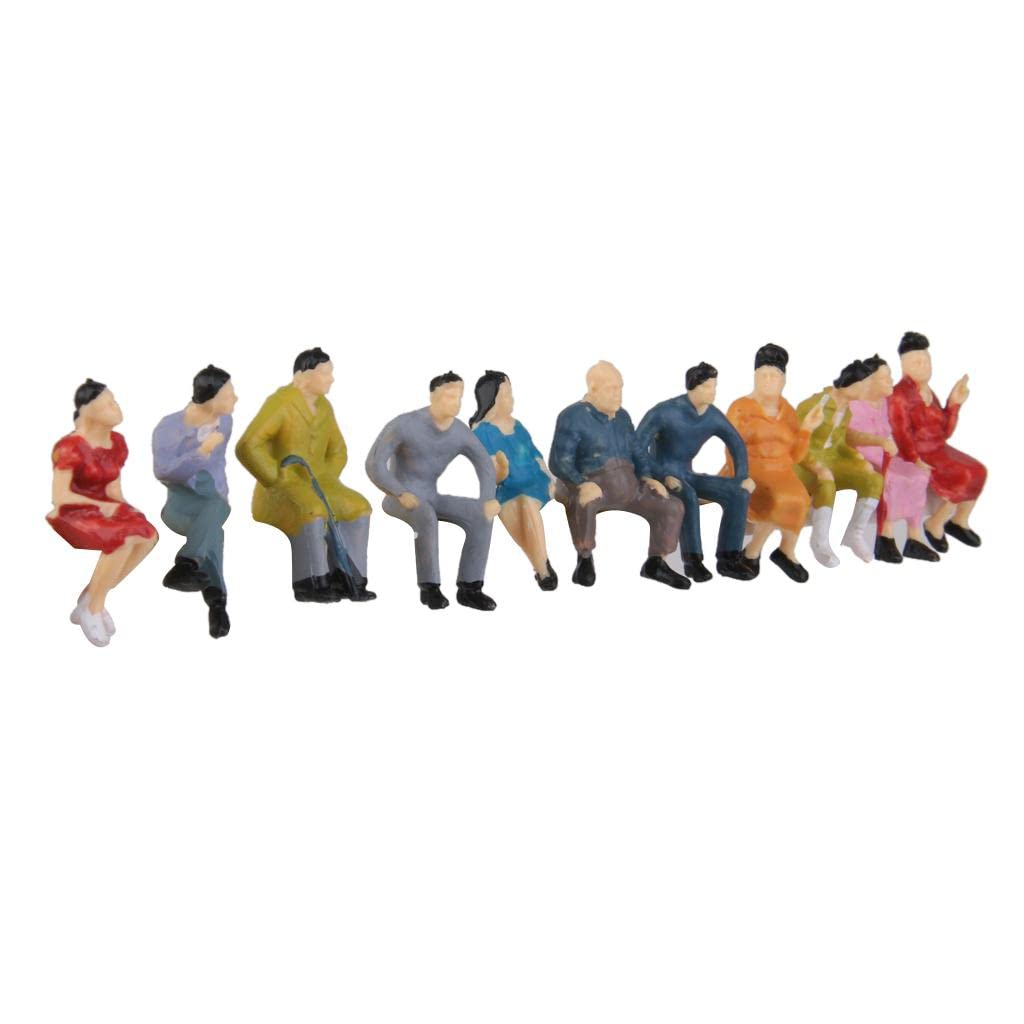 20 Miniature People for Station Scenes, Sitting