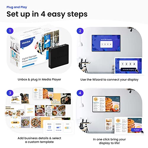 Mandoe Premium - Diy Instant Digital Signage Player. Media Player With Premium Content Creation Software #TOP1