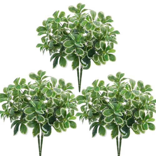 GTIDEA 6Pcs Artificial Greenery Faux Plants Fake Bushes Outdoors
