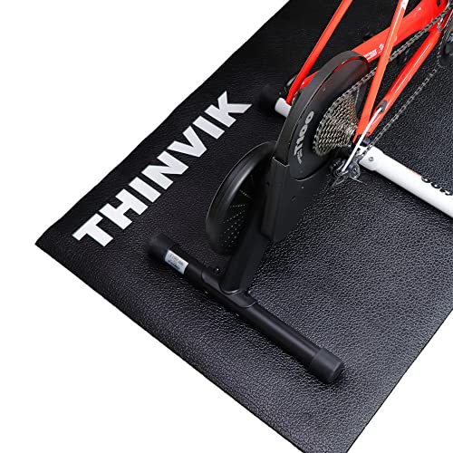 Thinvik Tapete de bicicleta PVC ambiental para Peloton Spinning Bike & Wahoo Kickr - Tapete de trein
