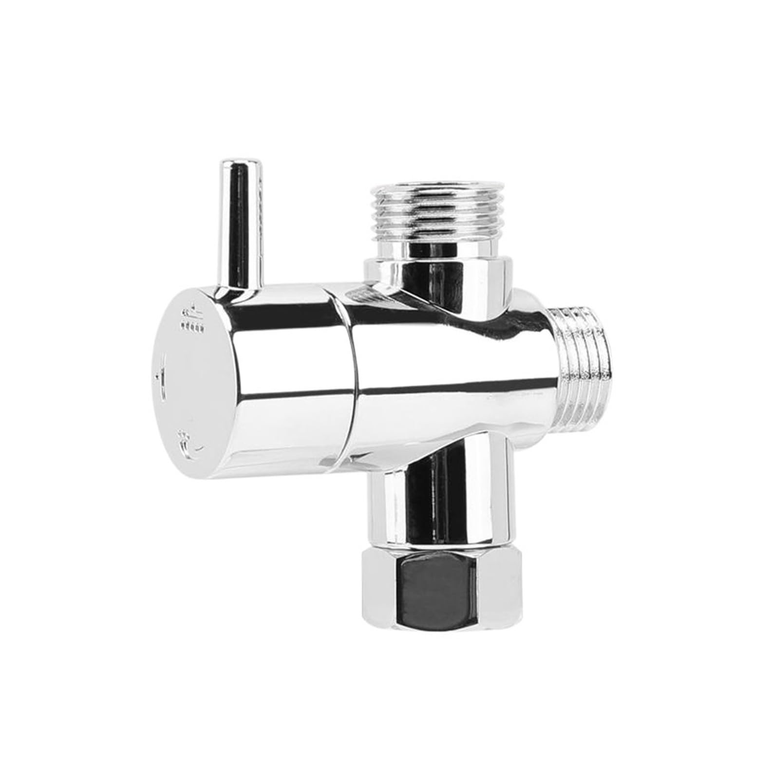 Rohcghc One Color Tap Angle Valve, Tee Connector Shower Diverter Valve Water Separator Switch Adapter Control Head Faucet Bathroom Accessories