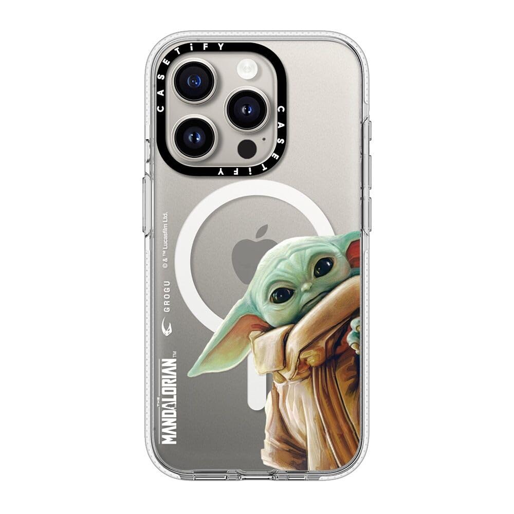 Coque iPhone 15 Pro CASETiFY antichoc transparente MagSafe Grogu