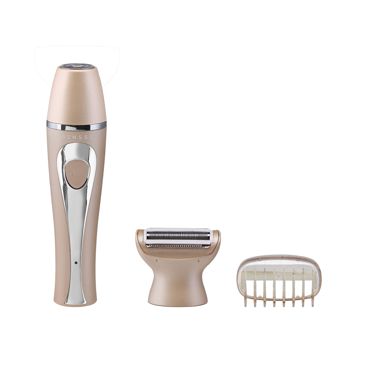 Sensse Trimkini Shaver, Your 2-in-1 Face, Bikini Bare Necessity, Two Detachable Stainless Steel Blades - Image 2