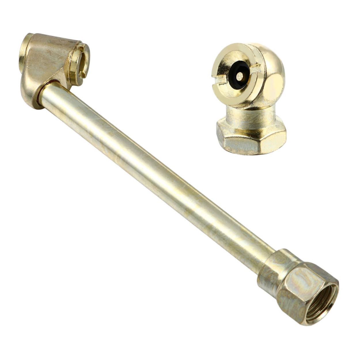 FELTECHELECTR Chuck Set for Tire Inflator 1 Set of Metal Air Chuck Rod for Car Bike Motorcycle Compressor