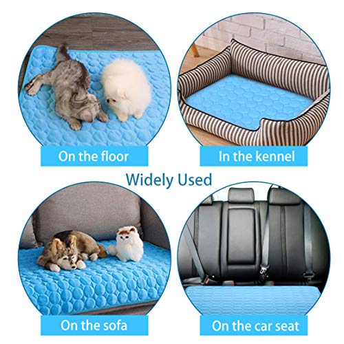 Mojonnie Dog Cooling Mat, Pet Cooling Pads For Dogs, Summer Cooling Bed For Cats, Portable Pet Cooling Cushion For Home Or Outdoor #TOP6