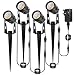 Landscape Lighting, Greenclick 12V LED Landscape Lights Pathway Lights Low Voltage Waterproof Outdoor Spotlights with Plug, Warm White Garden Lights for Driveway Yard Lawn Patio (4 Pack)