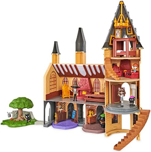 Wizarding World, Magical Minis Amazon Exclusive Deluxe Hogwarts Castle and 3 Classroom Playsets with 22 Accessories, 3 Figures, Lights and Sounds (Only Available On Amazon)