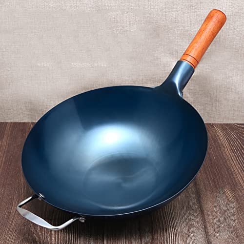Wok de Hierro Fundido Mano Tradicional 34 cm miniatura 5