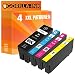 Produktbild Gorilla-Ink 4 Druckerpatronen passend zu Epson T3591  T3594 35XL 35 XL | Workforce Pro WF4720 WF4725 DWF WF4730 WF4735 WF4740 DTWF WF4720DWF WF4725DWF WF4730DTWF WF4735DTWF WF4740DTWF