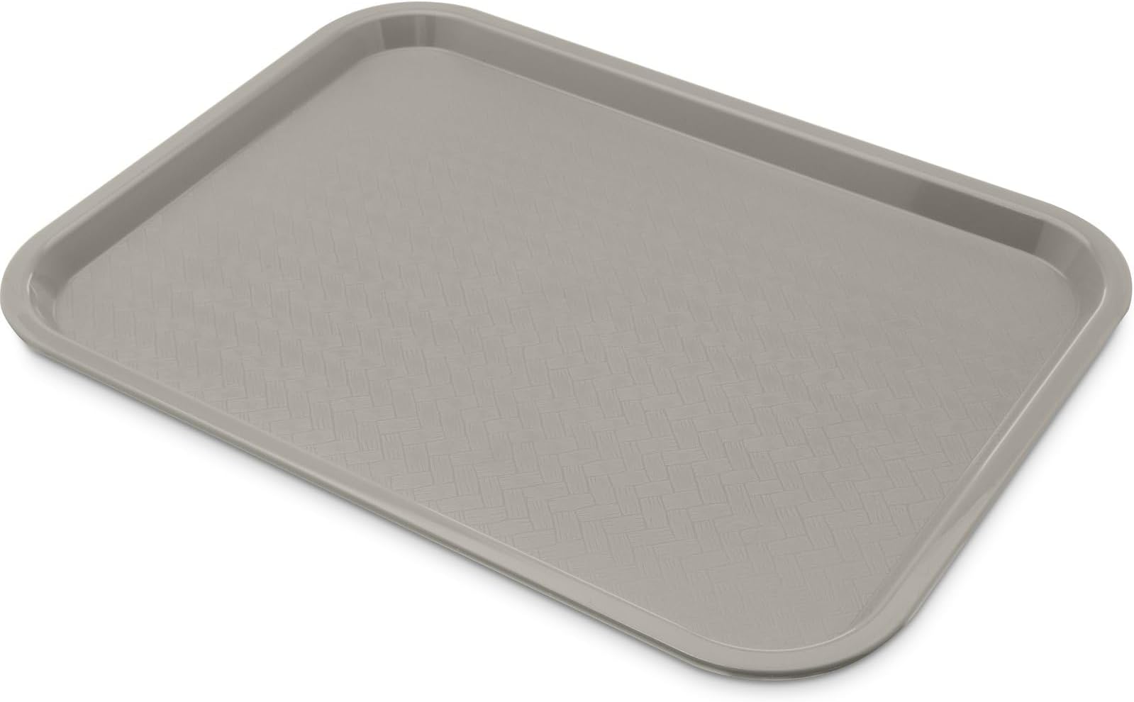 Carlisle FoodService Products CT121623 Café Standard Cafeteria / Fast Food Tray, 12" x 16", Gray