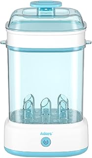 Adore Advanced Espresso Electric Steam Baby Bottle Sterilizer Machine with 1 Year Warranty– Universal Sterilizer for Feeding Bottles: Plastic + Glass + Pacifiers + Breast Pump Parts (1 Year Warranty)