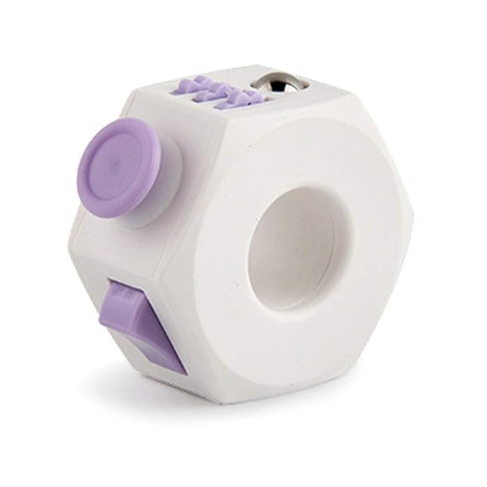 Buy Fidget Cube Decompression Ring Anxiety Toy Relieves Stress Purple Online At Desertcart India