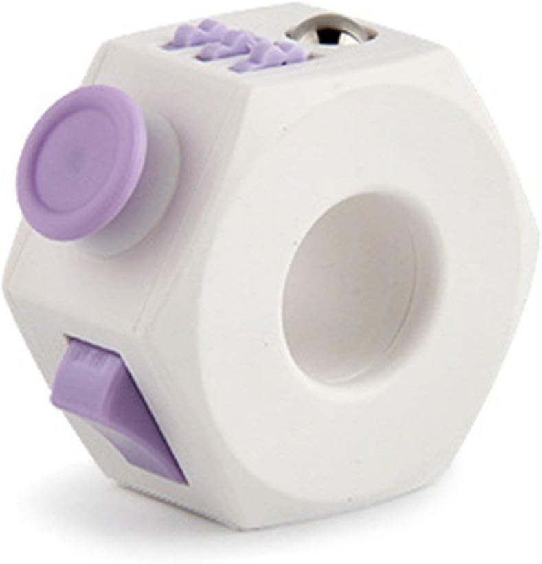 Amazon Com Chemstar Fidget Cube Decompression Ring Anxiety Toy Relieves Stress Purple Toys Games