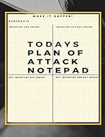 Todays Plan Of Attack Notepad: Get Your Sht Together Paperback 1798569485 Book Cover