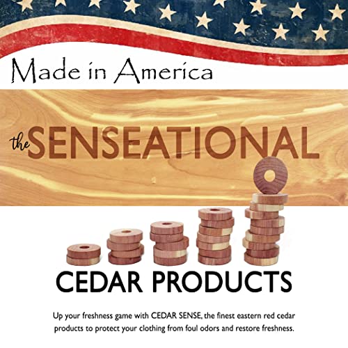 Cedar Rings - 50 Pack - Cedar Sense - Made In U.s.a.- Cedar Blocks For Clothes Storage - Cedar For Closets And Drawers #TOP7