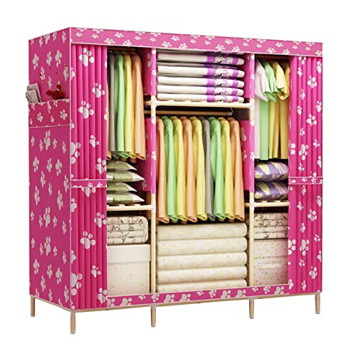 Armoire en toile pour chambre étudiante grand dressing modulable