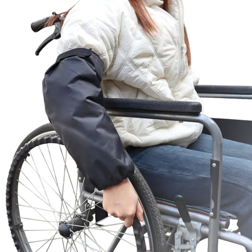 Sleeve Protectors Cuff Guards for Wheelchair Users to Keep Clothing Clean Waterproof Arm Covers Adjustable Fit for Daily Outdoor Use (1 Pair)
