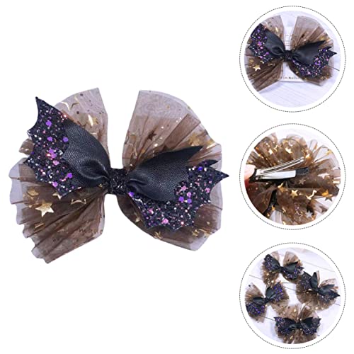 PRETYZOOM 6 peças elementos engraçados glitter Halloween festival decoração faixas de cabelo grampos