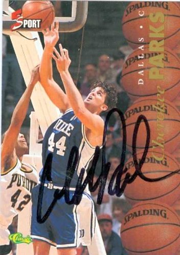 Sports Memorabilia Autograph Warehouse 388566 Cherokee Parks Autographed Basketball Card - Duke Blue Devils 1995 Classic No.11 NCAA Rookie